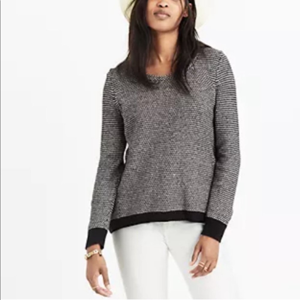 MADEWELL ‘Riverside’ Pullover Sweater in Dotweave